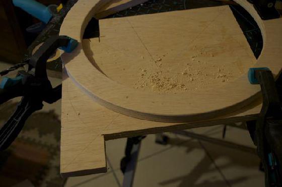 Traçage des axes de fixation des cages