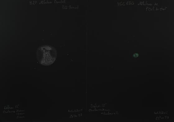 M27 et NGC 6543 