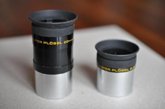Oculaires 20 mm et 6,4 mm