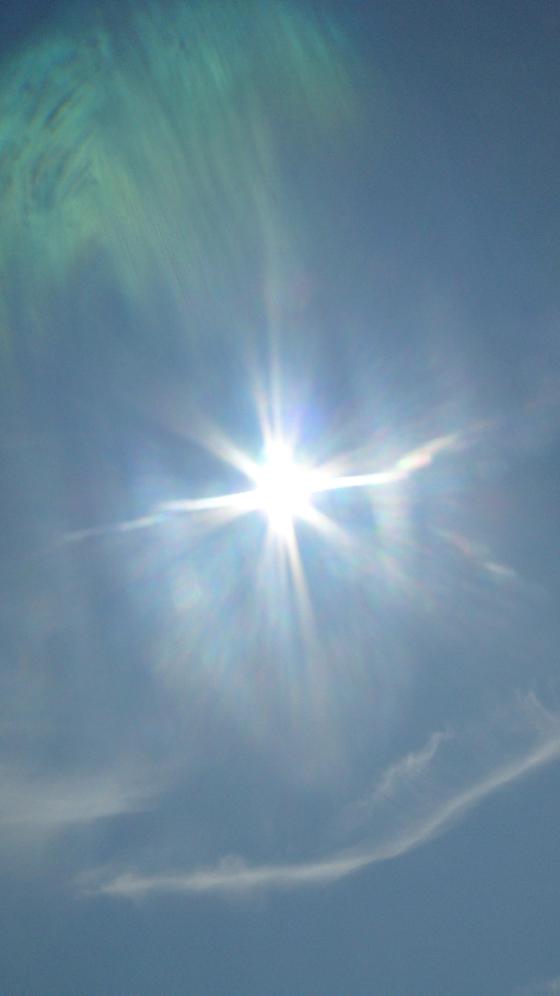 soleil à la mer