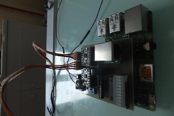 Le shield qui vient s'insérer sur la raspberry pi Le shield qui vient s'insérer sur la raspberry pi