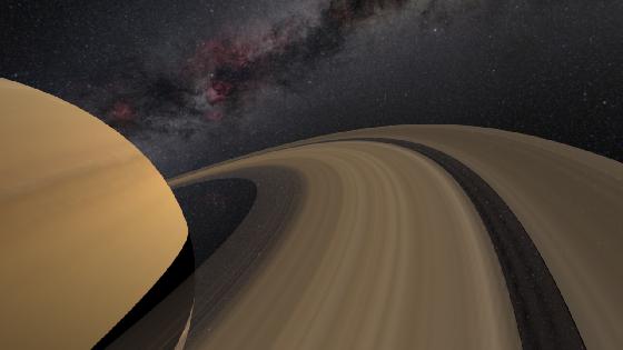 Saturne en 3D Saturne en 3D