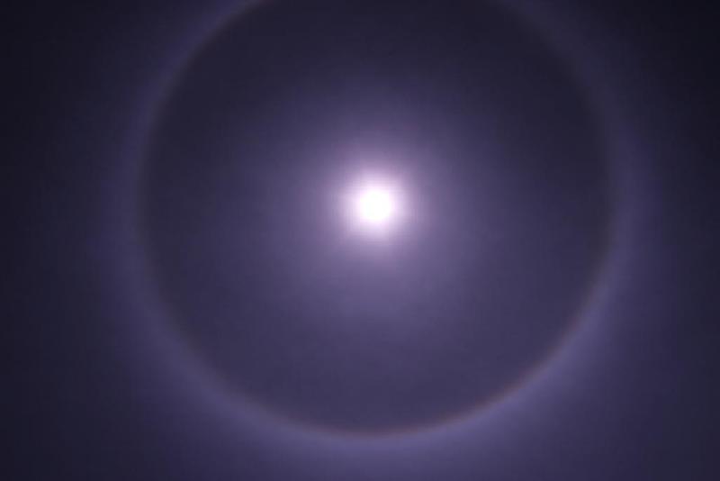 Halo solaire du 13/01/2018 depuis Peralillo Chili