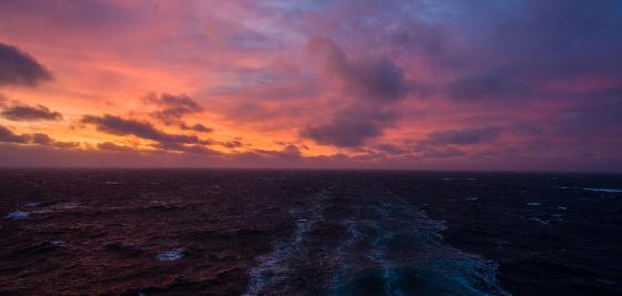 Couché sur la mer du Nord
