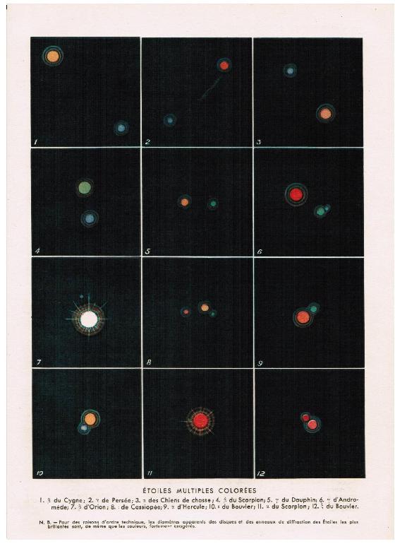 etoiles de couleur