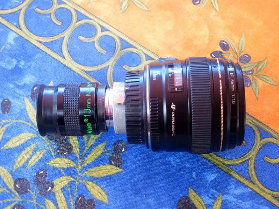 Mini lunette avec objectif Canon