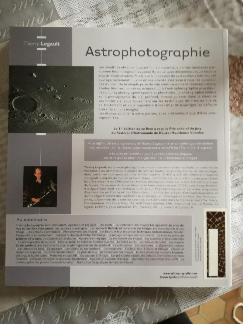 Livre "Astrophotographie" de Thierry Legault 2éme édition