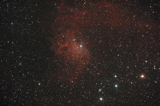 Flaming star nebula IC405