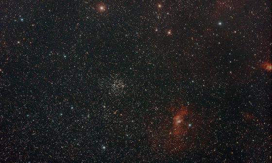 Bubble Nebula NGC 7635 & cluster M52
