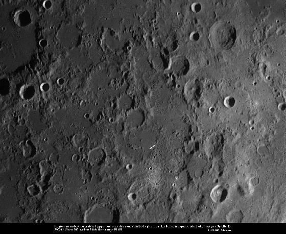 Lune au sud-est du cratère Hypparque Lune au sud-est du cratère Hypparque