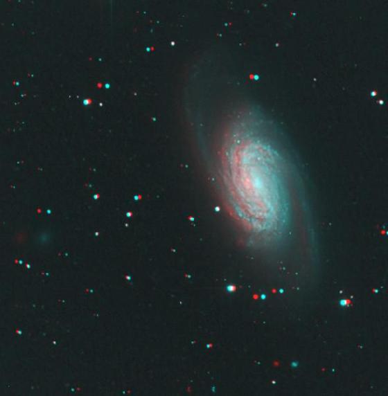 Galaxie Gérard en 3D anaglyphe Galaxie Gérard en 3D anaglyphe