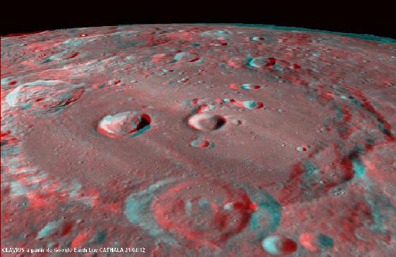 Clavius 3 D Anaglyphe Google Earth Clavius 3 D Anaglyphe Google Earth