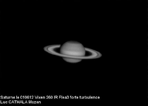 Saturne en IR 010612 Saturne en IR 010612