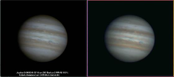 Jupiter du 040812 3D louchée Jupiter du 040812 3D louchée
