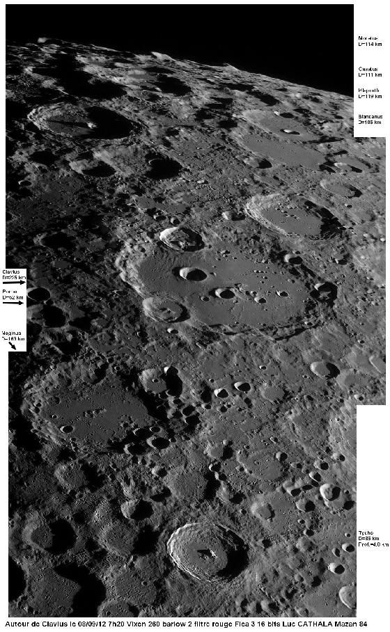 Région de Clavius 08/09/12 vixen 260 Région de Clavius 08/09/12 vixen 260