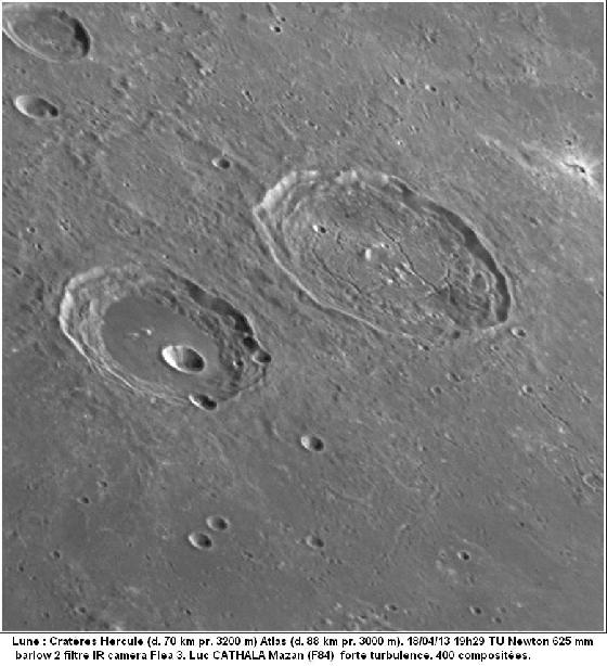 Lune 18/04/13 Hercule et Atlas 625 mm barlow 2 T625 Luc CATHALA Lune 18/04/13 Hercule et Atlas 625 mm barlow 2 T625 Luc CATHALA