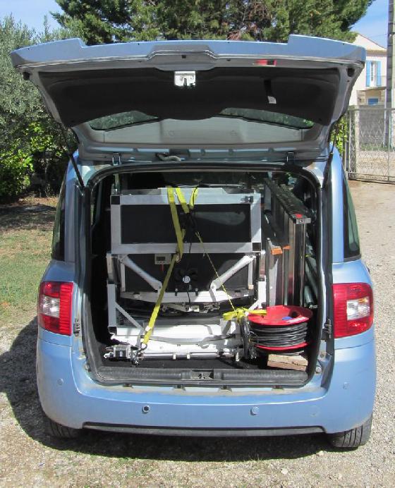 Le 625 dans la voiture