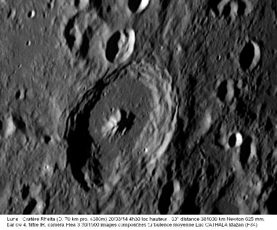 Cratère Rheita 20/03/14 625 mm barlow 4 IR Luc CATHALA Cratère Rheita 20/03/14 625 mm barlow 4 IR Luc CATHALA