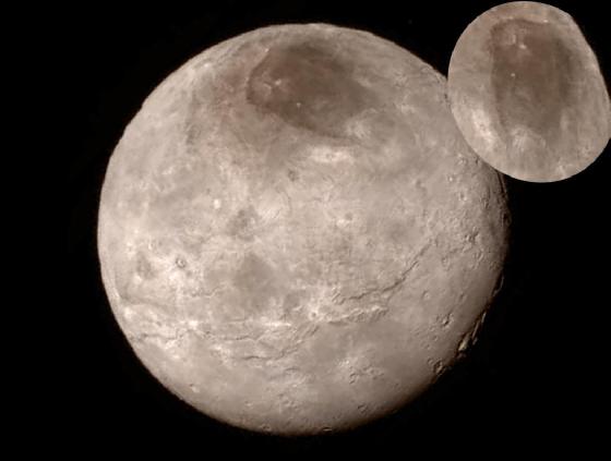 Visage sur Charon