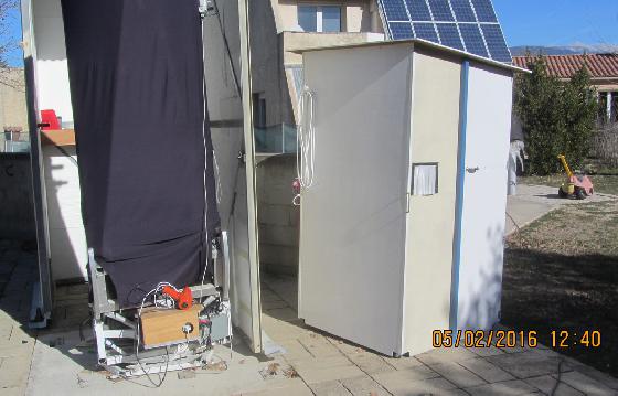 Les deux abris pour le 625 mm