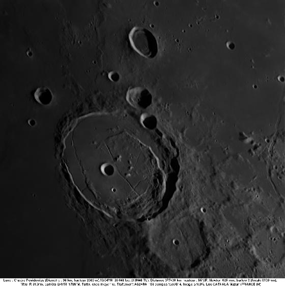 Cratère Posidonius au 625 mm et QHY5-III 178mm Cratère Posidonius au 625 mm et QHY5-III 178mm
