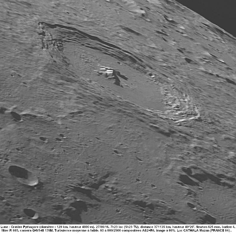 Cratère Pythagore 27/08/16 625mm barlow 4 IR685 Cratère Pythagore 27/08/16 625mm barlow 4 IR685