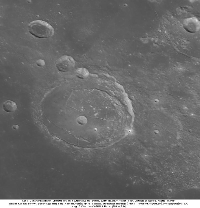 Cratère Posidonius 161116 au 625 mm barlow 3 IR685 et QHY5-III 178mm 100% luc CATHALA Cratère Posidonius 161116 au 625 mm barlow 3 IR685 et QHY5-III 178mm 100% luc CATHALA