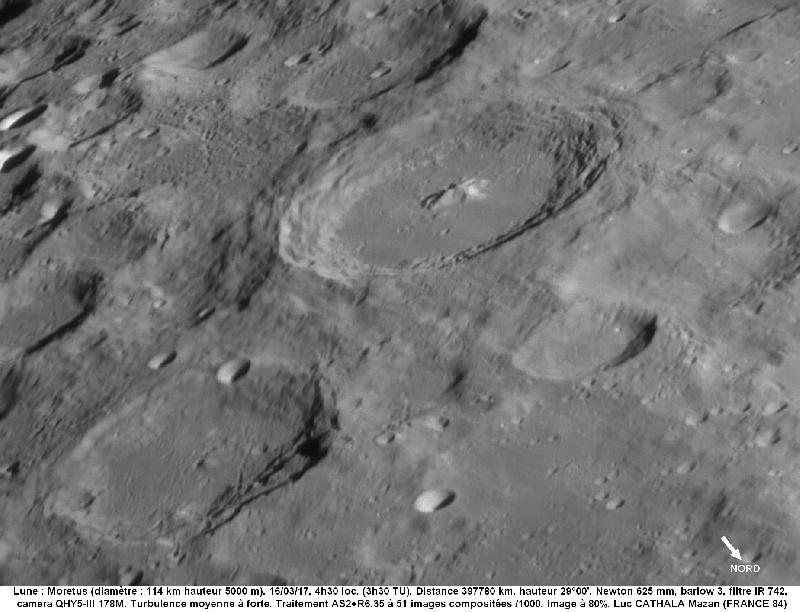 Cratère Moretus 16/03/17 625 B3 742 Luc CATHALA Cratère Moretus 16/03/17 625 B3 742 Luc CATHALA