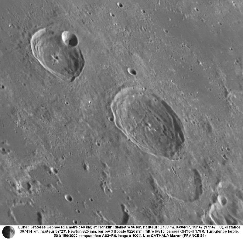 Cratères Céphée et Franklin 03/04/17 625 mm B3 IR610 Luc CATHALA