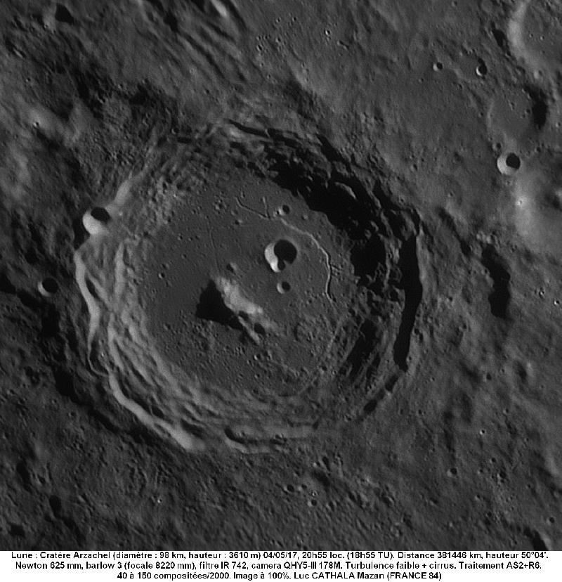 CRATERE ARZACHEL 040517 625mm B3 742 Luc CATHALA