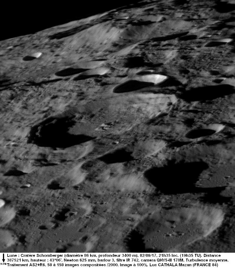Cratère SCHOMBERGER 02/6/17 625 mm barlow 3 IR742  100 % Luc CATHALA