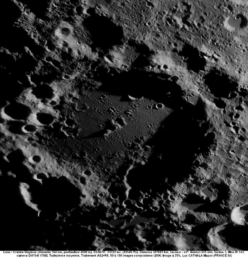 Cratère Maginus 02/6/17 625 mm barlow 3 IR742 70% Luc CATHALA