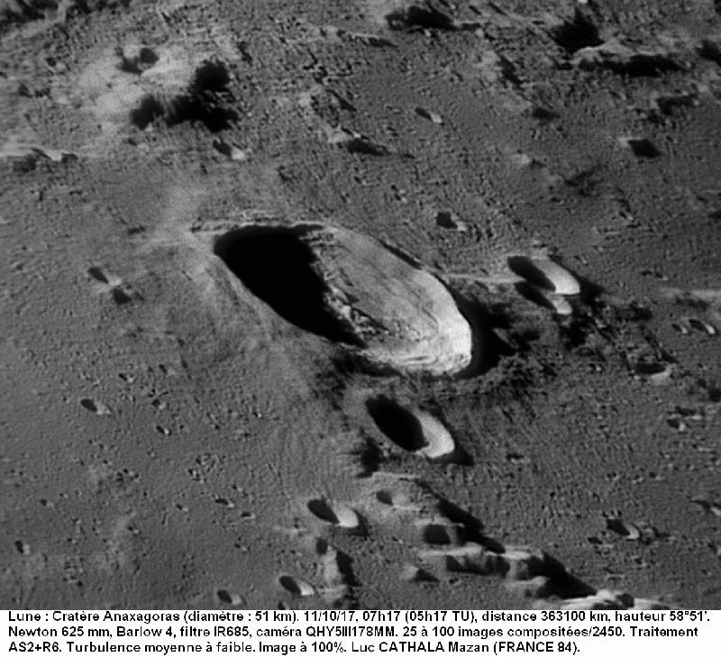 Cratère Anaxagoras 11/10/17 625mm barlow 4 IR685 100% Luc CATHALA