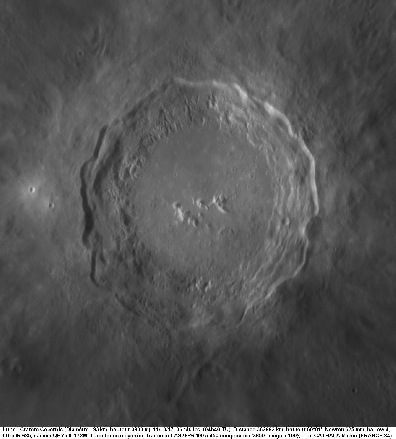Cratère Copernic 11/10/17 625mm barlow 4 IR68 100% Luc CATHALA
