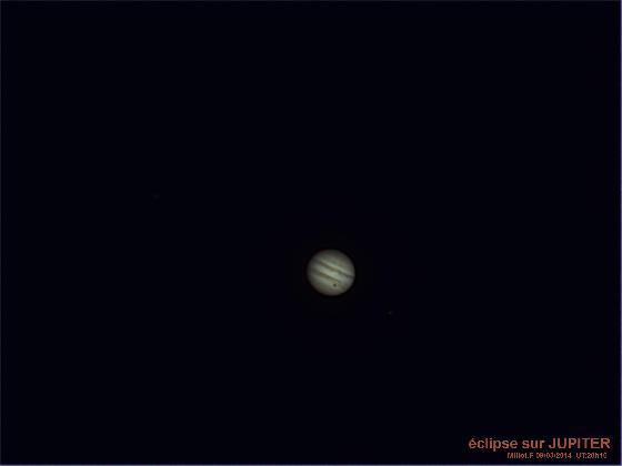 éclipse sur JUPITER