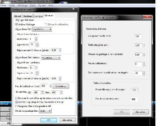 capture reglage phd