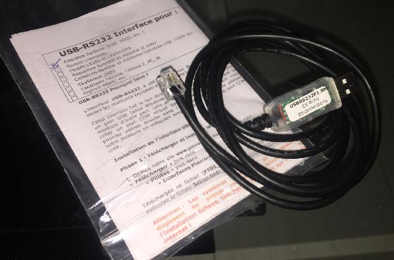 Interface USB-rs232 pour raquette eq6 heq5 Interface USB-rs232 pour raquette eq6 heq5