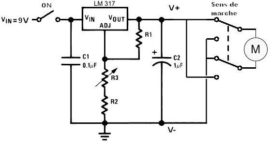 Montage LM317 commande EQ1