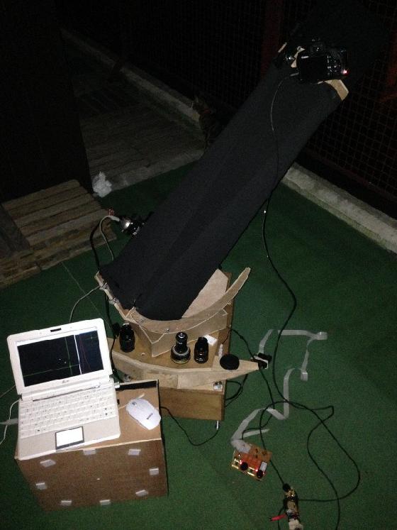 Essai d'autoguidage de mon Strock T200 avec le 76/300 (1/2)