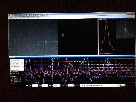 Essai d'autoguidage de mon Strock T200 avec le 76/300 (2/2)