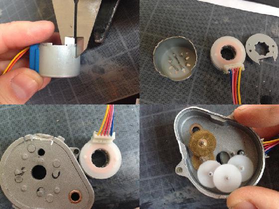 Transformation moteur EQ1 en pas à pas (2/5)