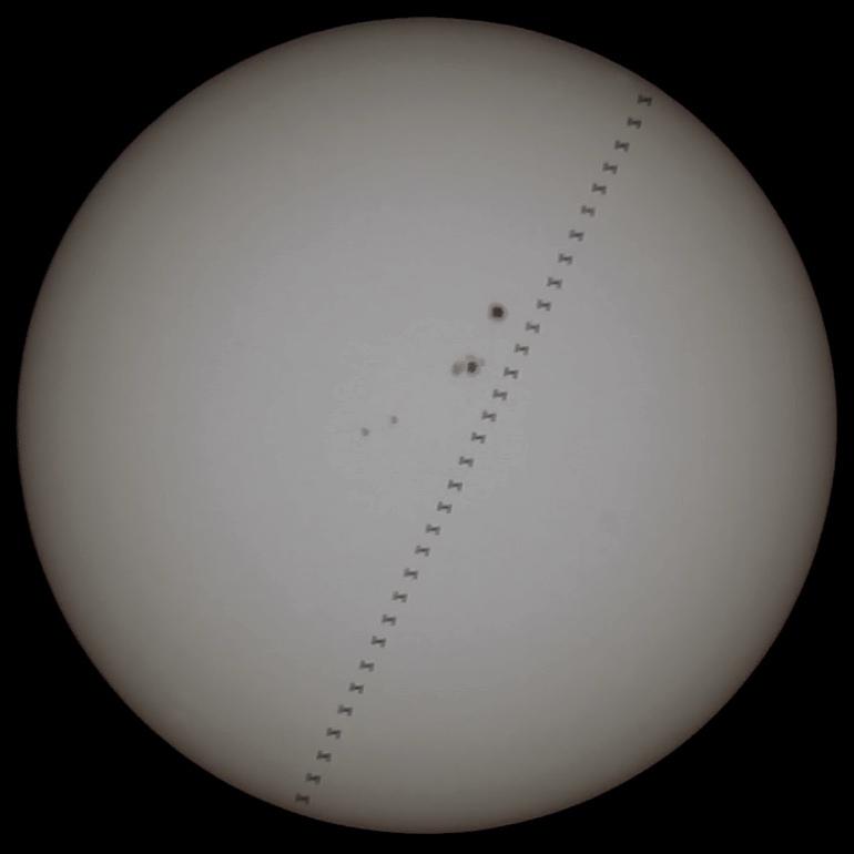 Transit Solaire de l'ISS du 07-09-2016 au Strock Transit Solaire de l'ISS du 07-09-2016 au Strock