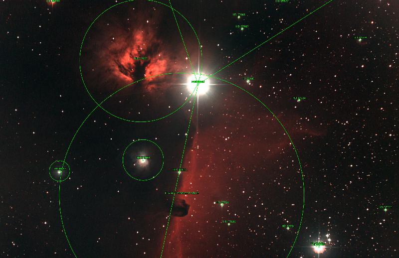 NGC2023 NGC2024 IC434 83mn A7s plate solving. NGC2023 NGC2024 IC434 83mn A7s plate solving.
