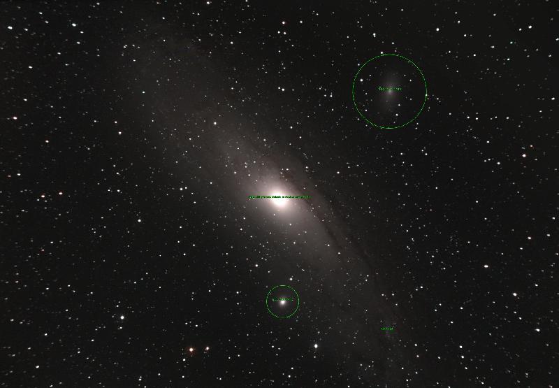 La galaxie d'Andromède au photoStrock plate solving La galaxie d'Andromède au photoStrock plate solving