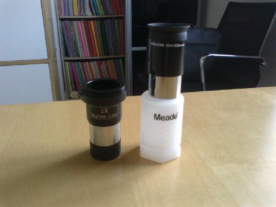 Barlow2X et oculaire Meade 25mm Barlow2X et oculaire Meade 25mm