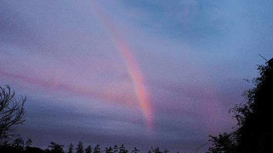 Arc en ciel du matin !