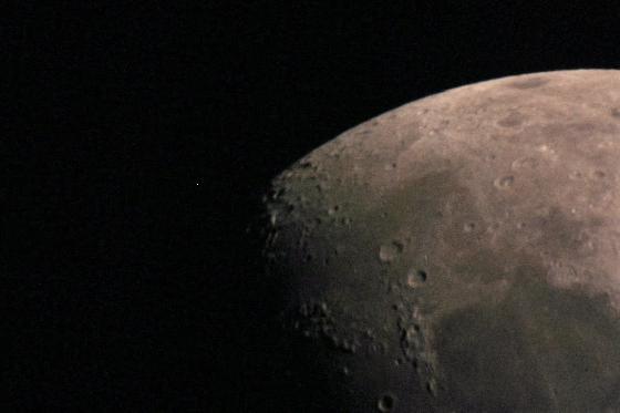 Gros plan lune. Gros plan lune.
