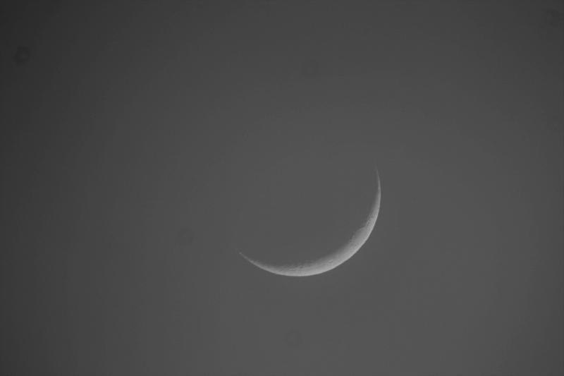 Croissant lunaire 02 déc 2016 Croissant lunaire 02 déc 2016