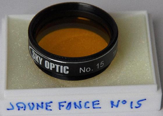 FILTRE sky optic N° 15 JAUNE FONCE FILTRE sky optic N° 15 JAUNE FONCE