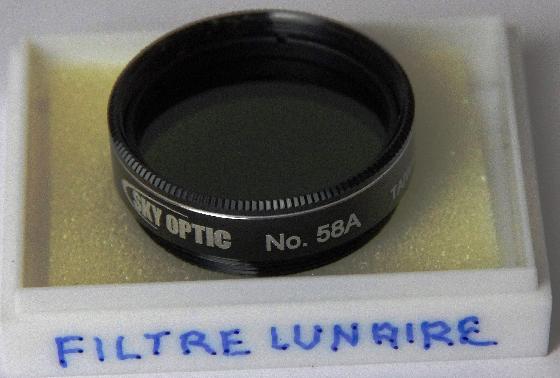 FILTRE sky optic N° 58 A LUNAIRE FILTRE sky optic N° 58 A LUNAIRE